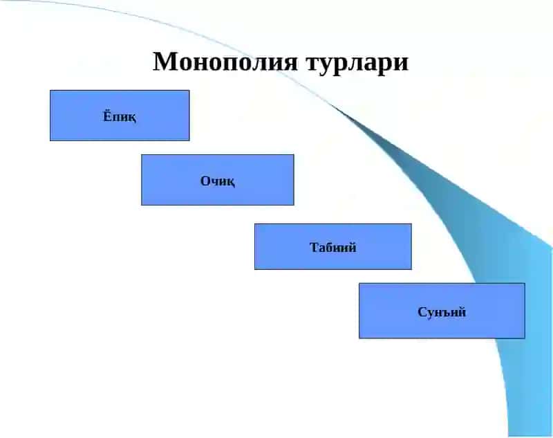 Рақобат ва якка хокимлик 4