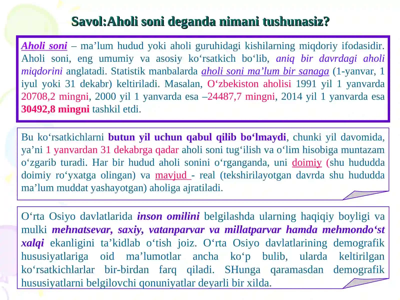 MarkaziyOsiyo aholisining tarkib topish tarixi 4