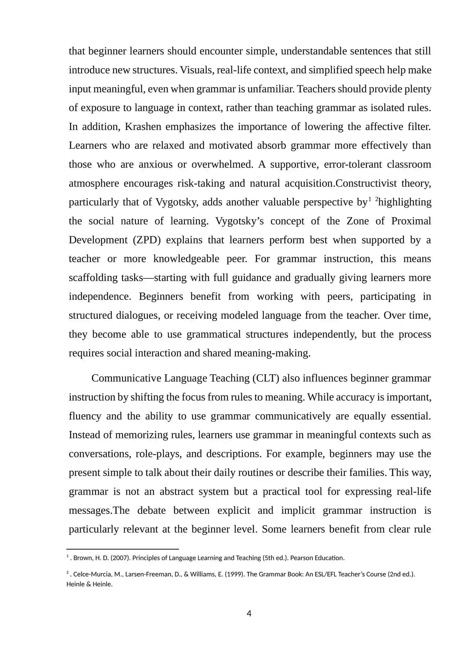 Teaching grammar from beginner to intermediate level 4