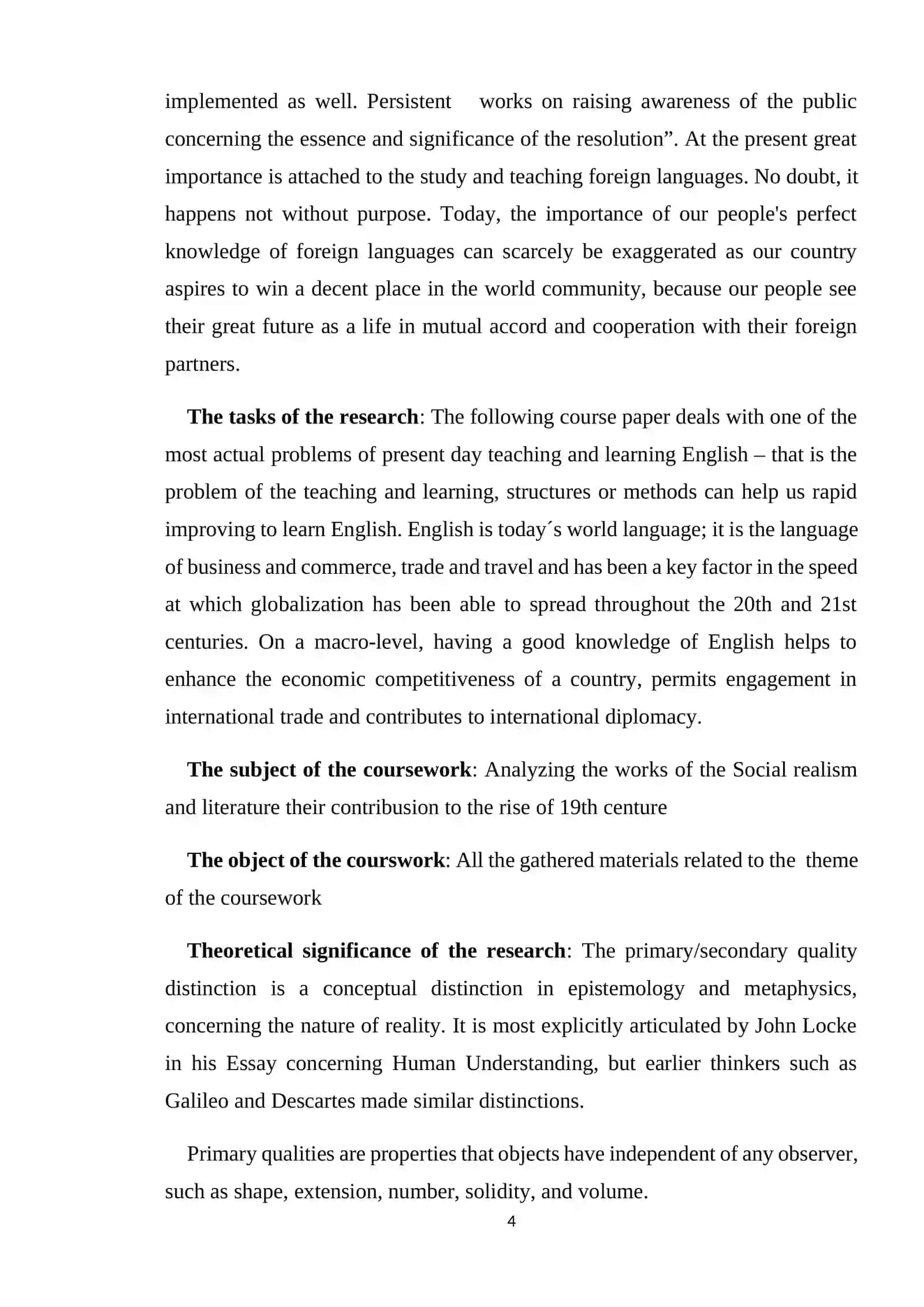 Course Paper on Critical Realism 4