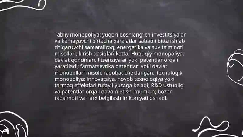 Monopoliya va uning iqtisodiy oqibatlari 4