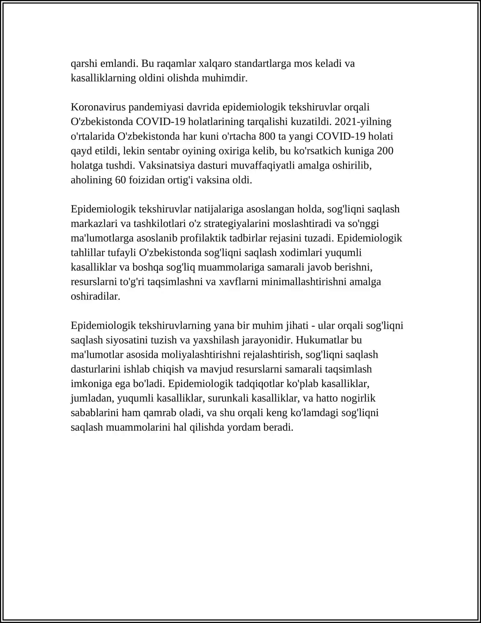 TIBBIY IJTIMOIY TEKSHIRISHLARNING TURLARI 4