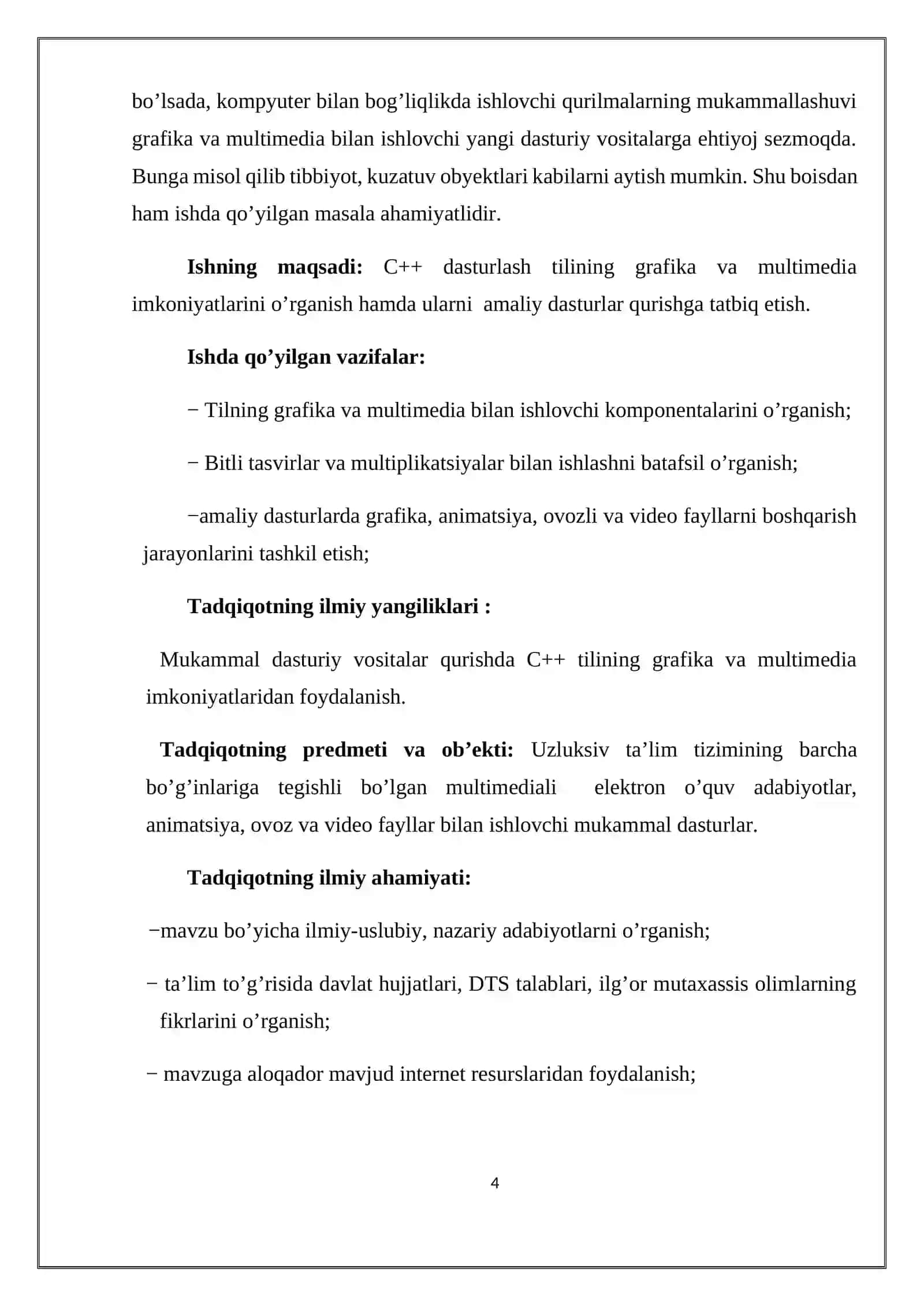C++ tilining multimedia imkoniyatlaridan foydalanish 4