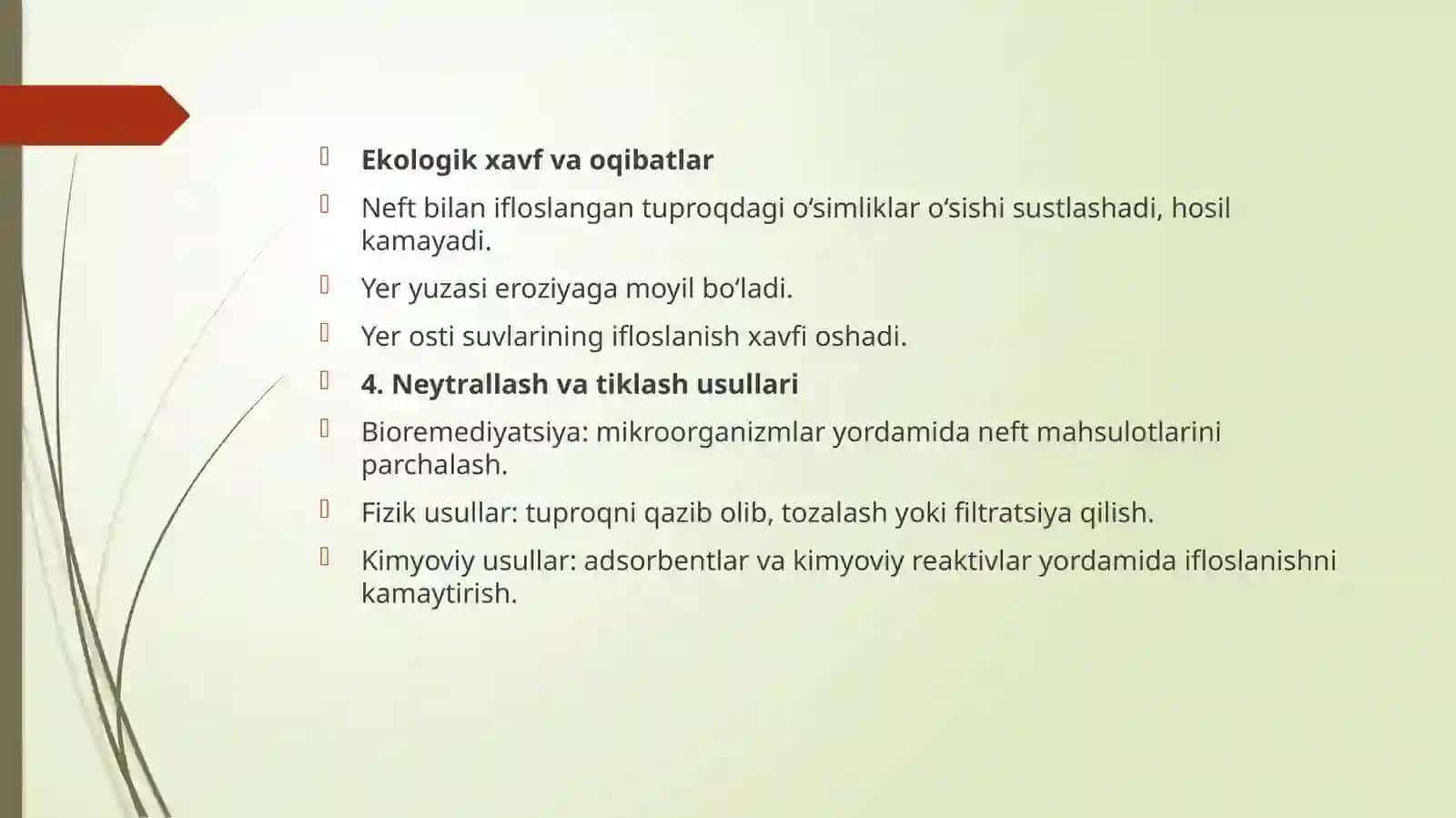 NEFT-GAZ SANOATIDA EKOLOGIK HAVFSIZLIK 4