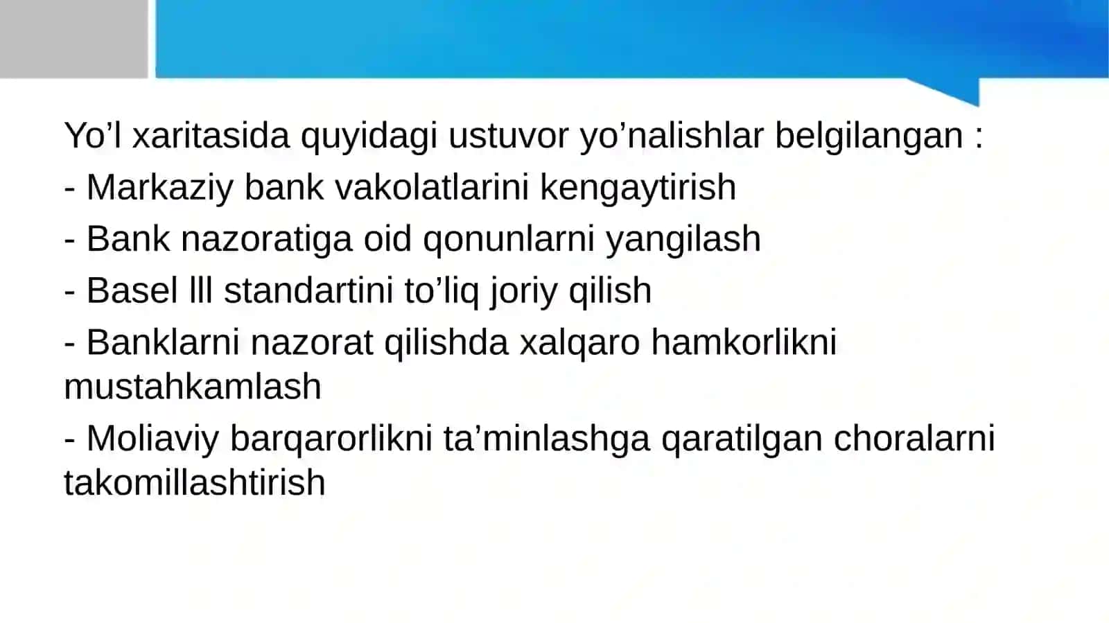 Bank faoliyatini nazorat qilish tizimini takomillashtirish muammolari 4