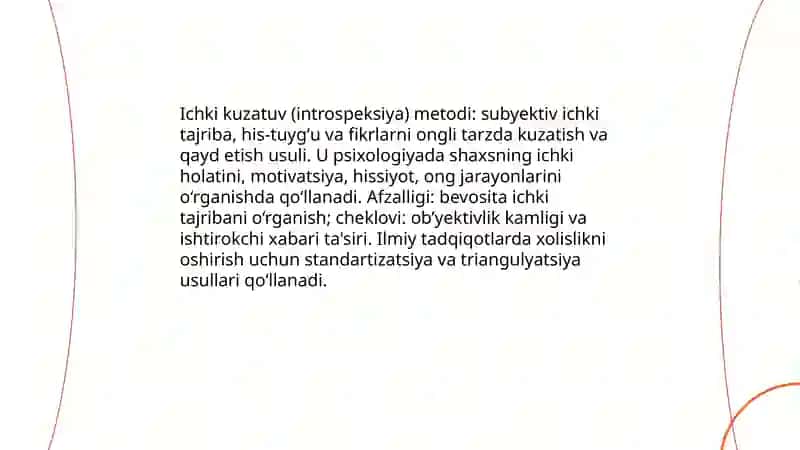 Psixologiyaning asosiy metodlari 4