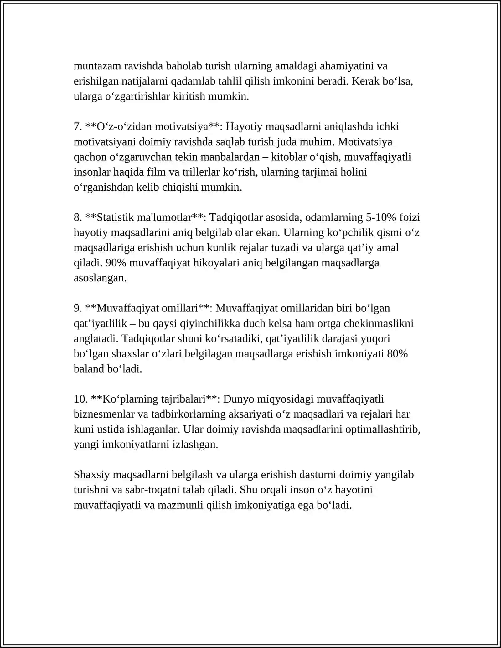 SHAXSNING EVOLUTSION JIHATDAN RIVOJLANISHI 4