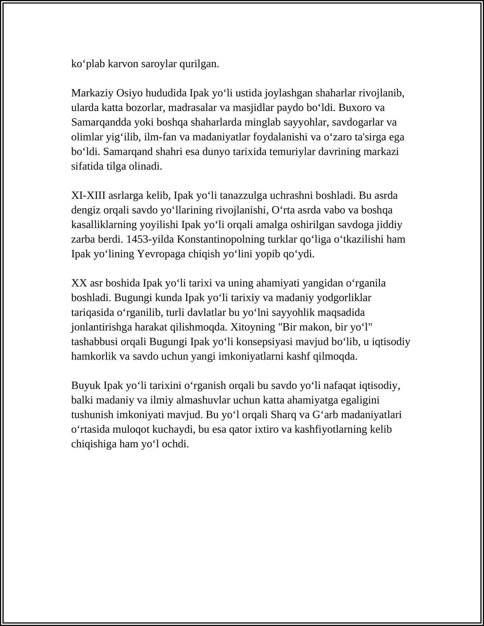 BUYUK IPAK YÒLI 4