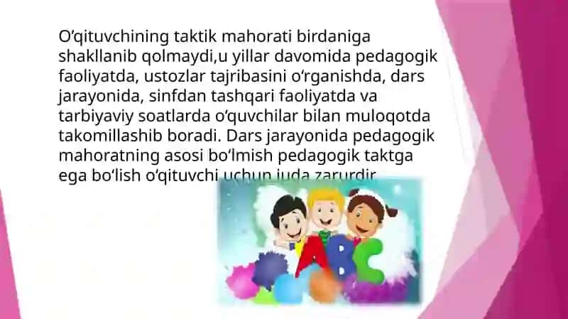 Pedagogik taktika va pedagogika texnikasi 4