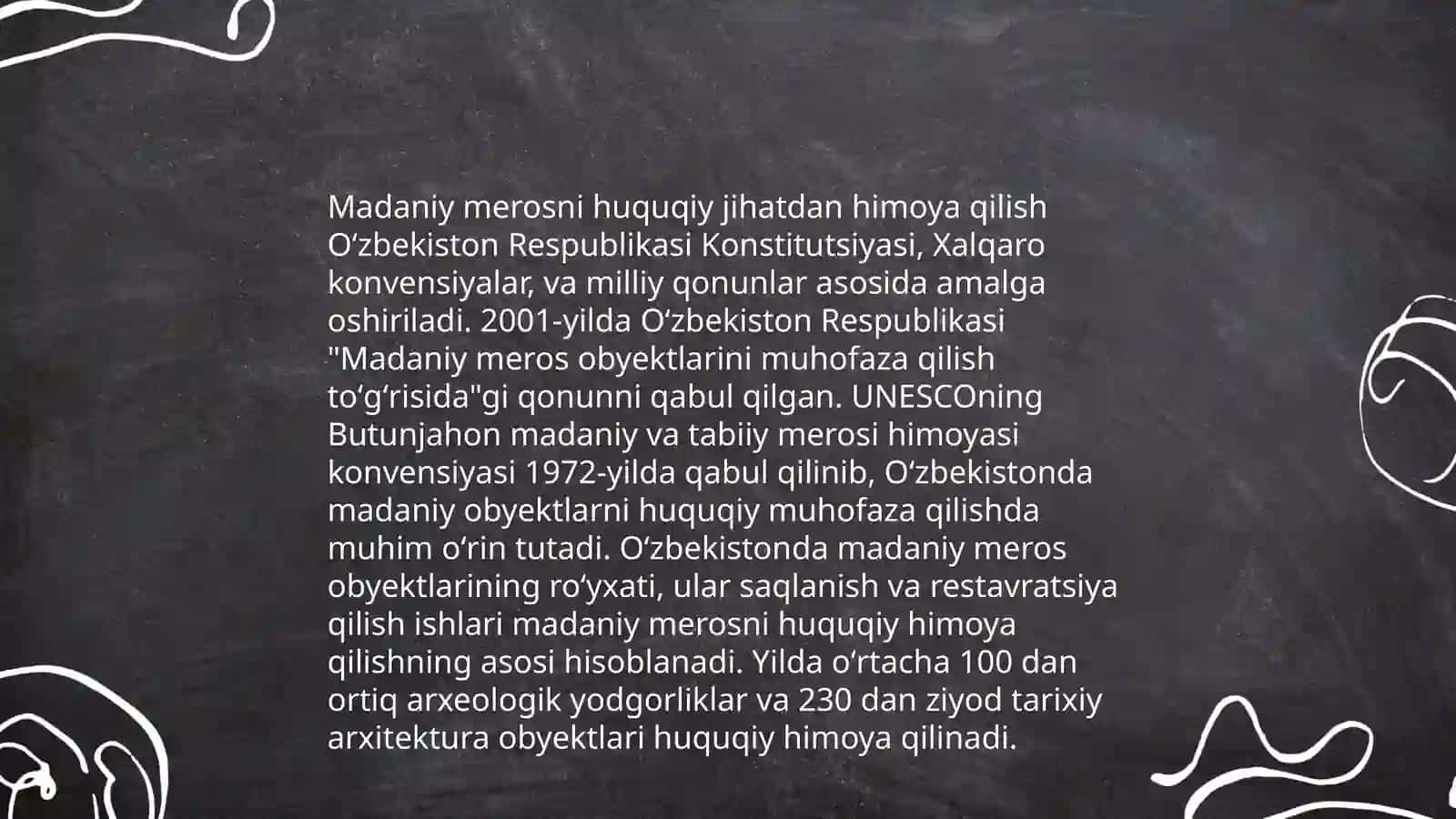 O'zbekistonning Tarixiy va Madaniy merosning tiklanishi va rivojlanishi (1991-2024yillar) 4