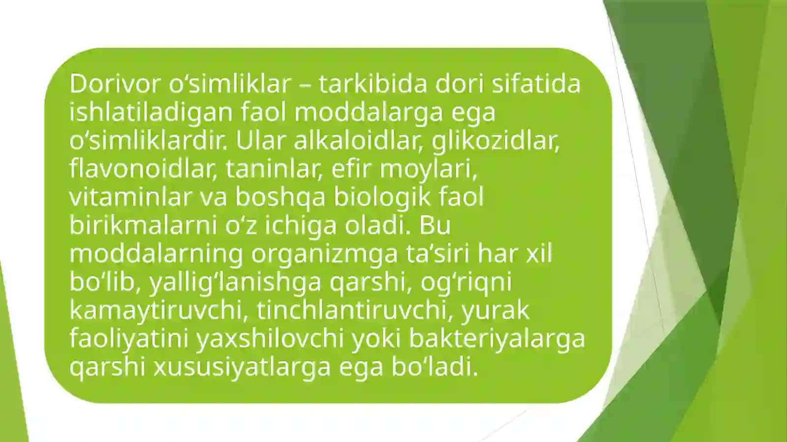 Dorivor va efir moyli oʻsimliklar introduksiyasi 4