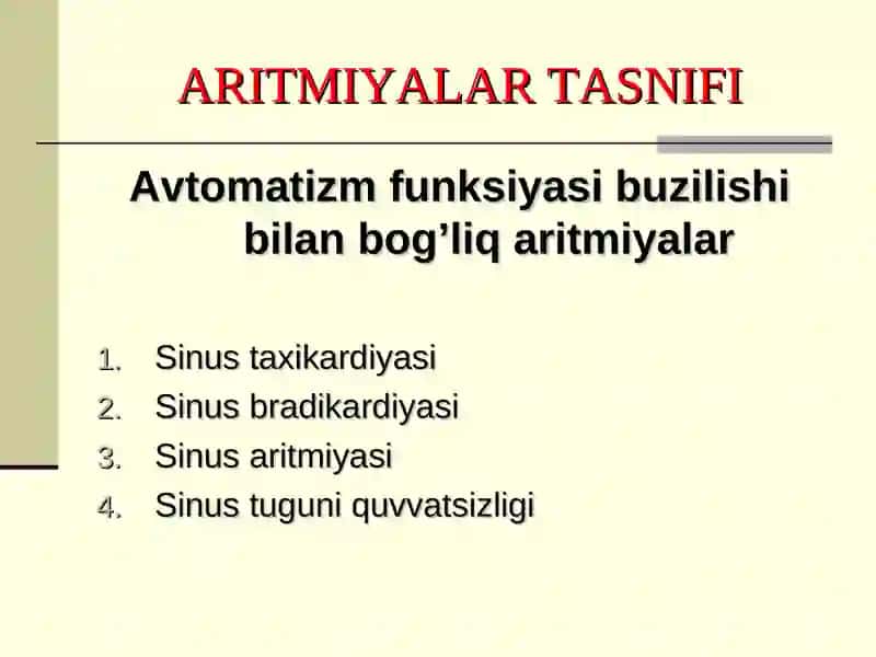 Yurаk аritmiyasi va blokadasi 4