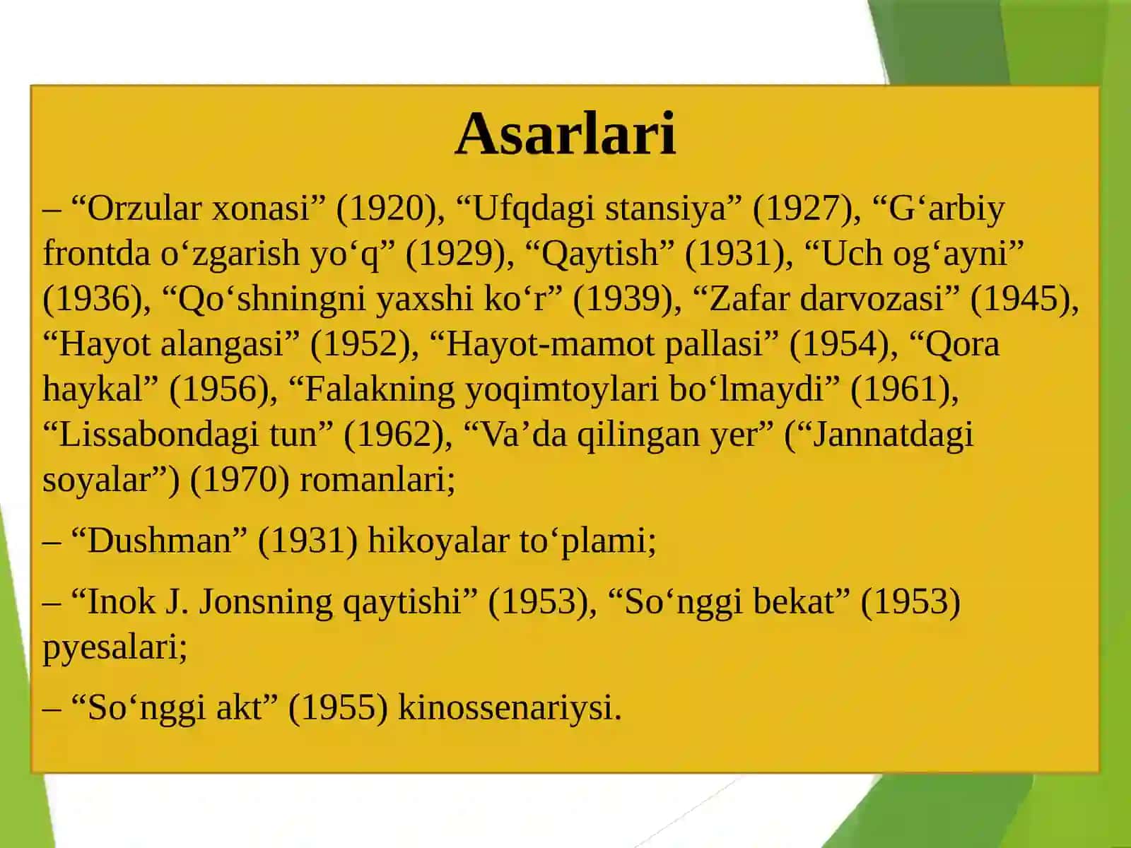 “G‘ARBIY FRONTDAO‘ZGARISH YO‘Q” ROMANI 4