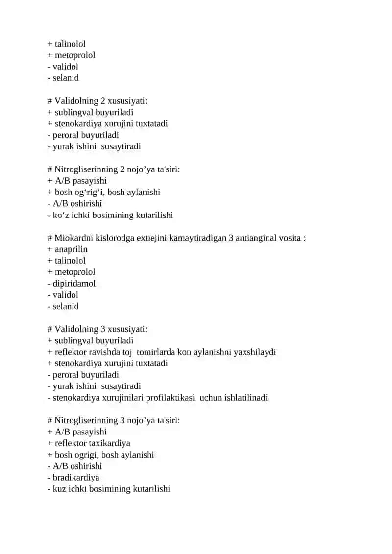 Nitrogliseringa xos xususiyat 4