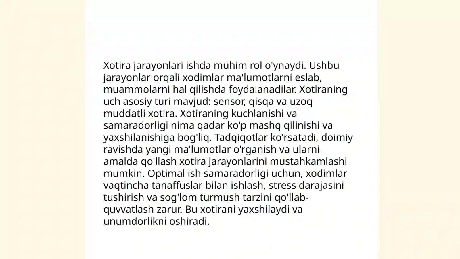 Mehnat faoliyati psixik jarayonlar 4