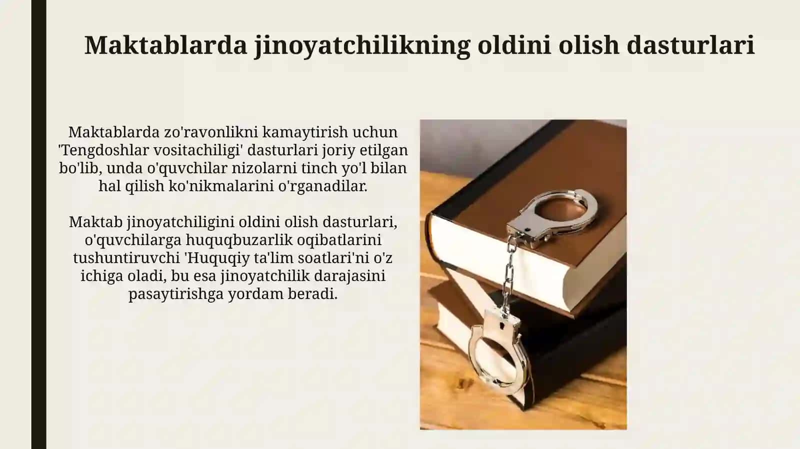 Jinoyatlarning oldini olish choralari 4