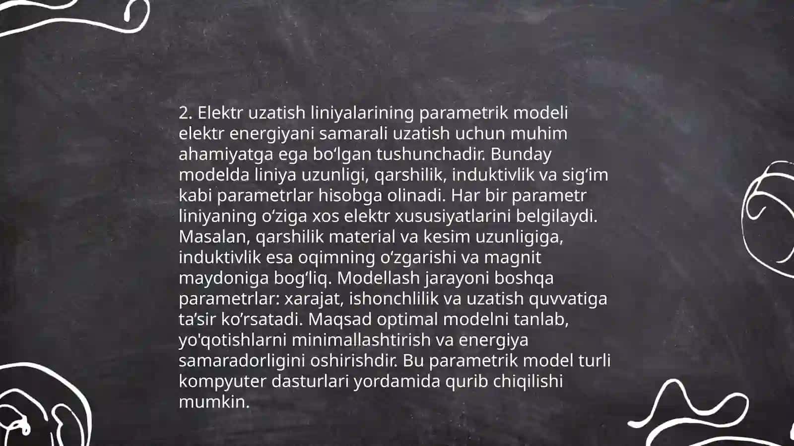 Elektr uzatish linyalari parametirlarining aylanma vektor diagrammalari 4