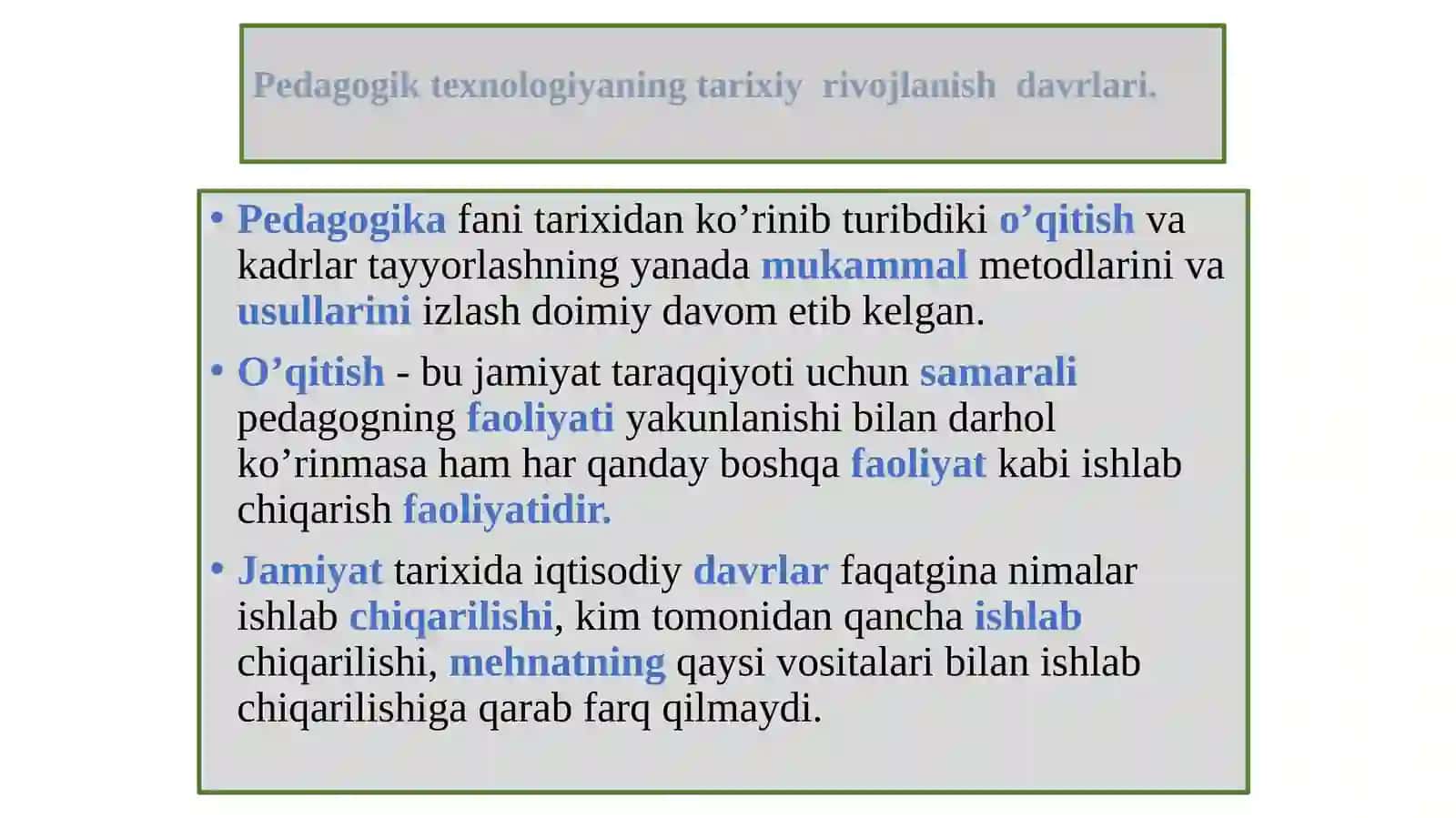 Pedagogik texnologiyalarning rivojlanish tarixi 4