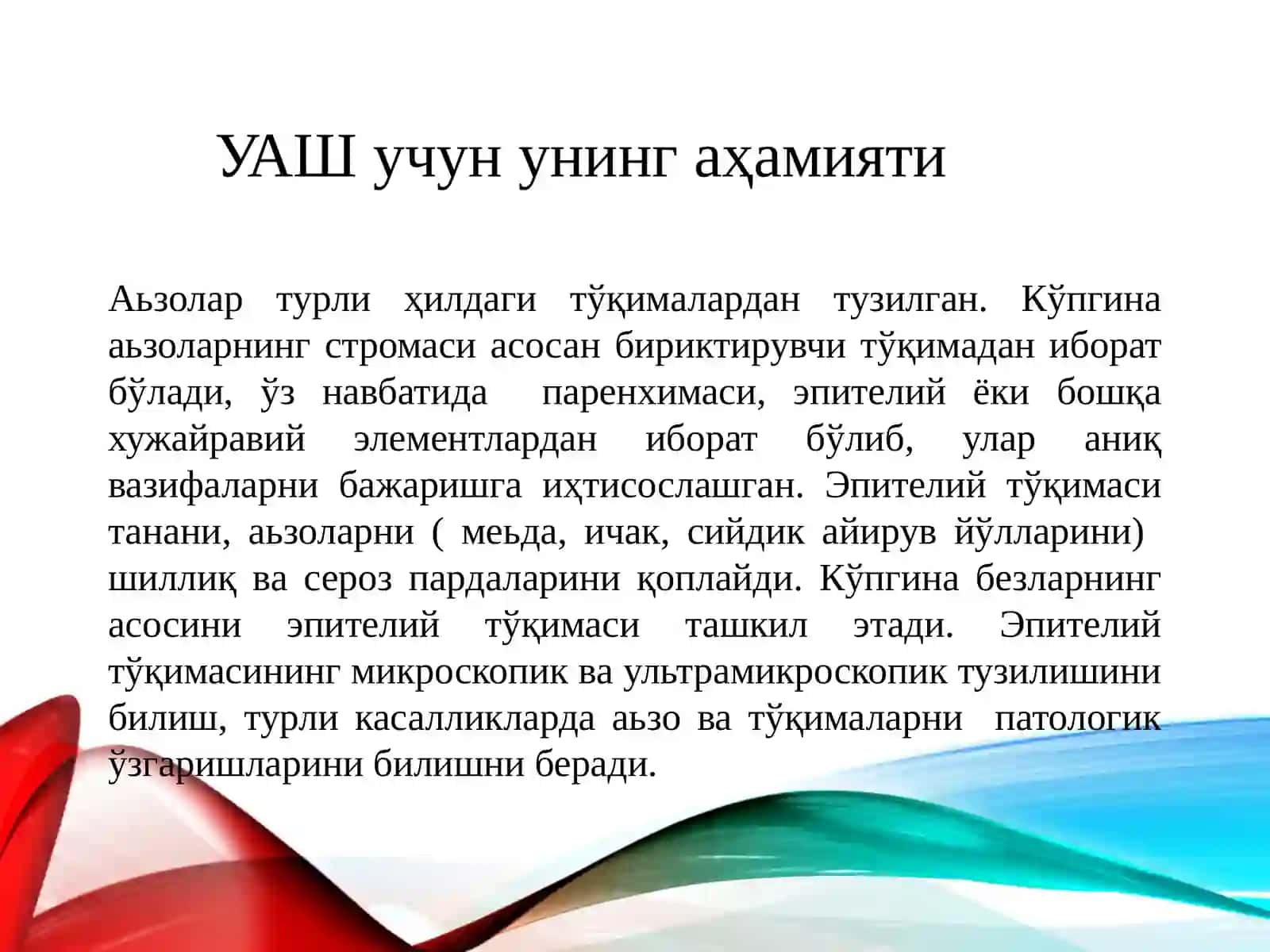 ТЎҚИМА.ЭПИТЕЛИЙТЎҚИМАСИ 4