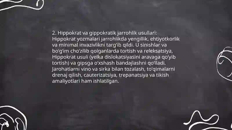 Qadimgi Gretsiya va Rimda jarrohlik usullari 4