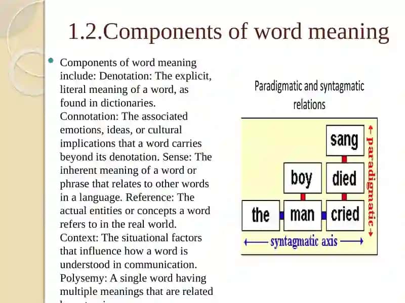 THE ROLE OF PARADIGMATICS AND SYNTAGMATICS IN STUDYING THE STRUCTURE OF WORD MEANING 4
