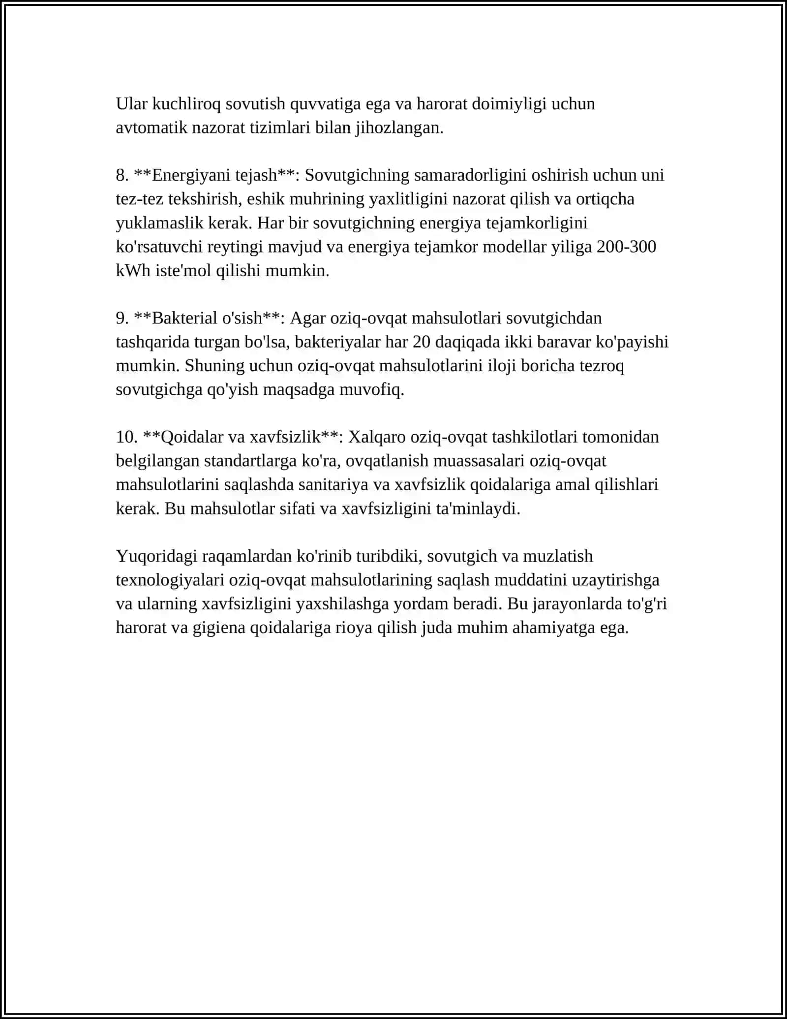 ANORANI SAQLASH USULLARI 4