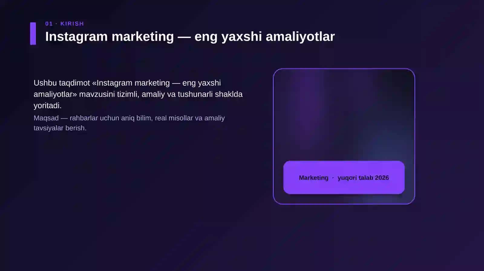 Instagram marketing — eng yaxshi amaliyotlar 4