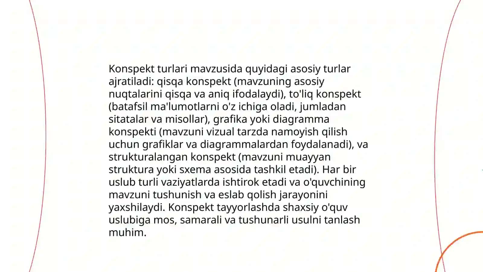 Konspekt konspekt turlari 4