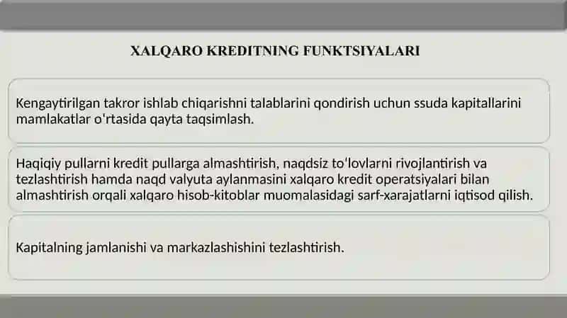 TIJORAT BANKLARIDA XALQARO KREDIT SHAKLLARI VA HISOB-KITOB SHARTLARINING QО‘Llanilishhi 4