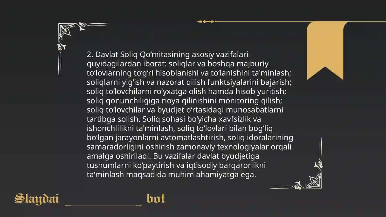 O‘zbekiston Respublikasi Davlat Soliq qo‘mitasi 4