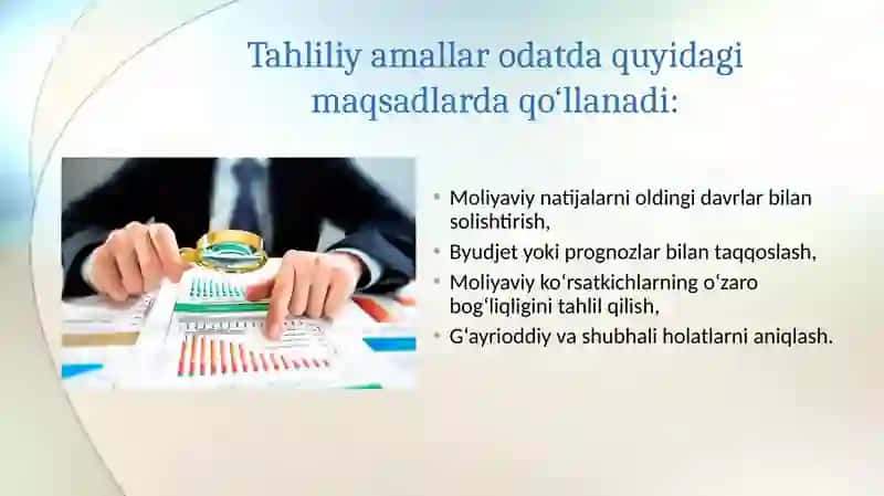 Auditorlik tekshiruvi tahliliy amallar 4