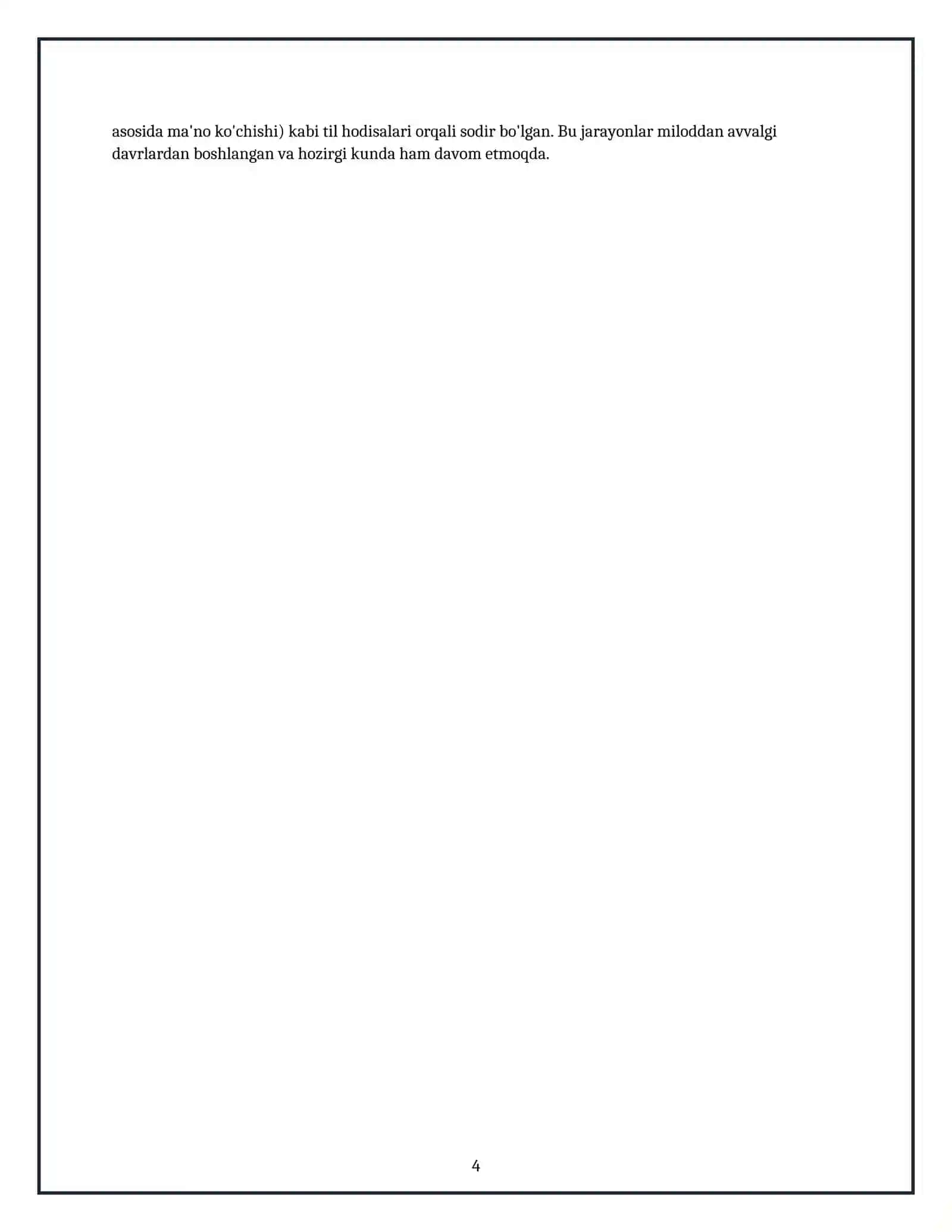 Lesson on Kirish suhbati."Soʻzdan soʻzning farqi bor" 4