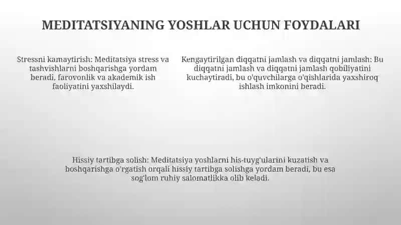 Meditatsiya Ahamiyatsi 4