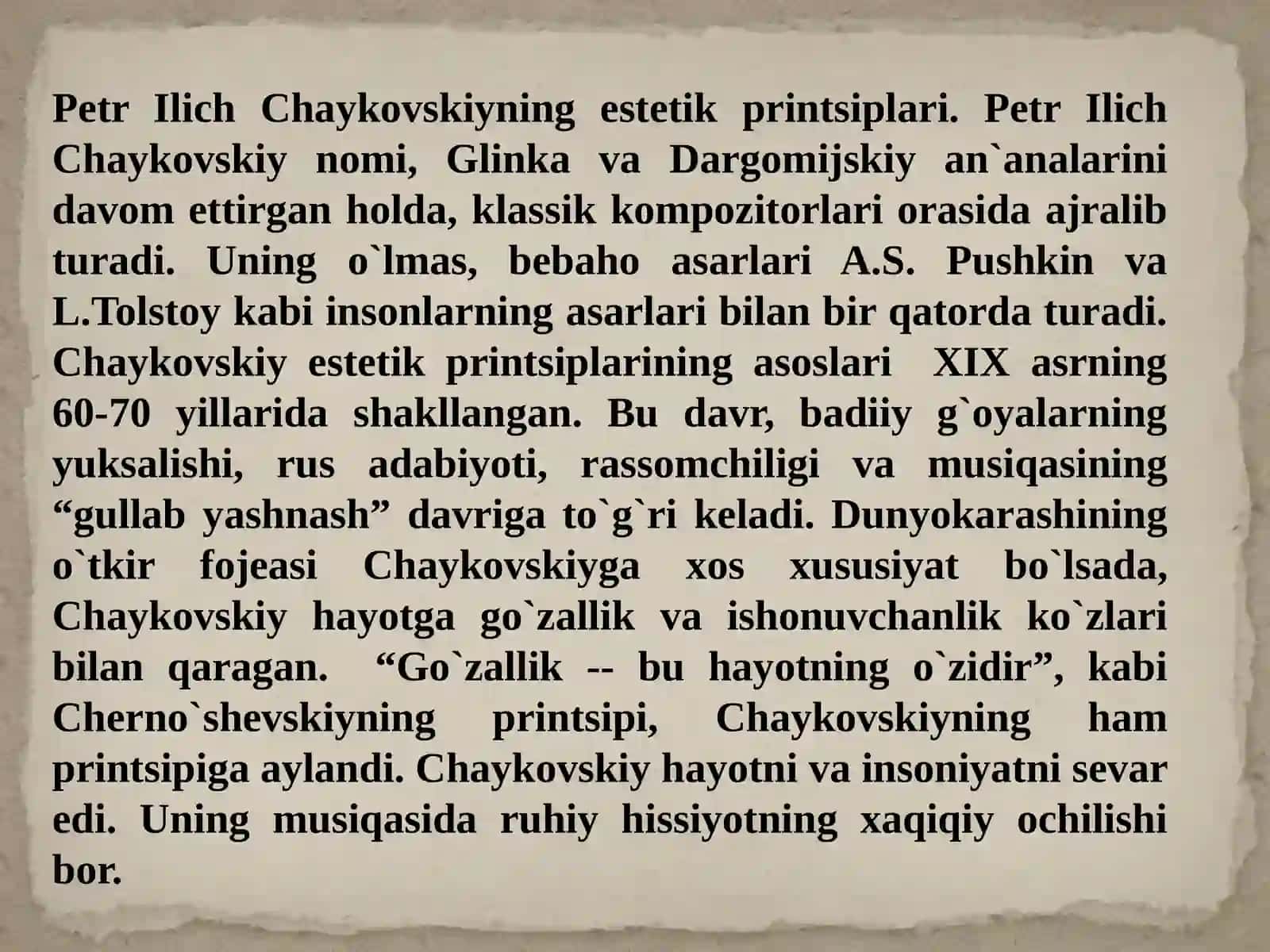 PETR  ILICH CHAYKOVSKIY 4