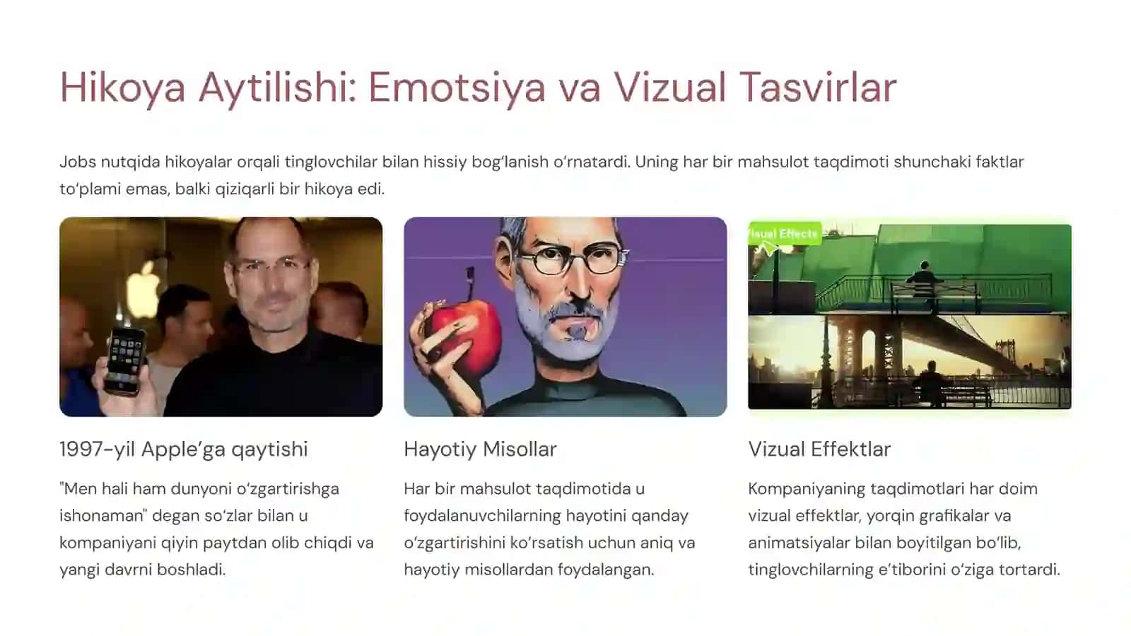 Stiv Jobsning Notiqlik Mahorati 4