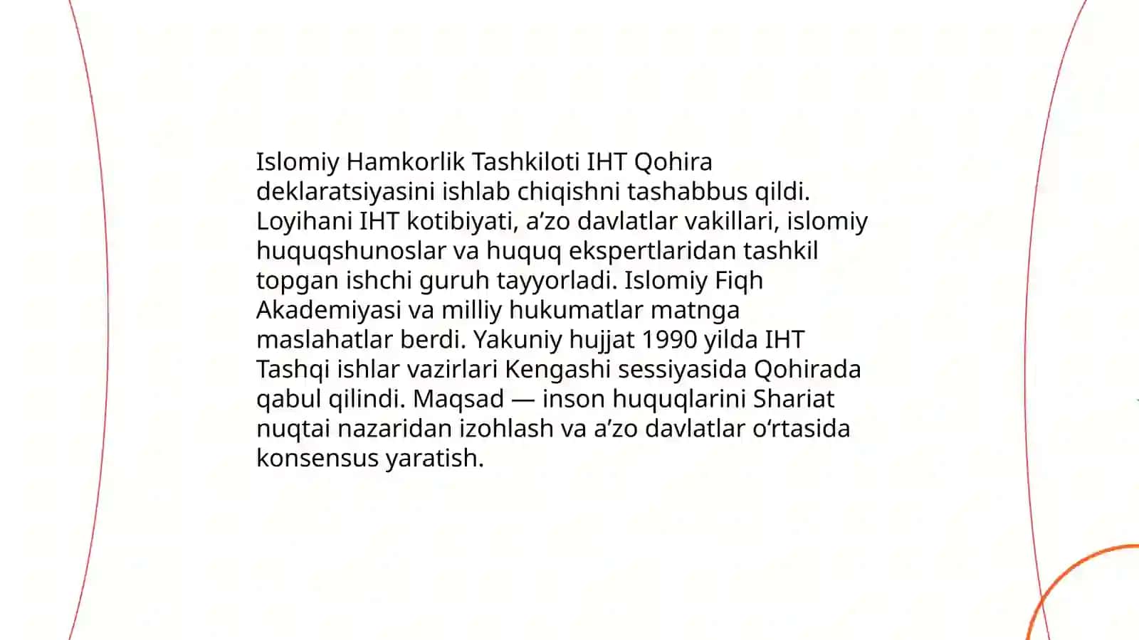 Qohira deklaratsiyasi tarixi va mazmuni 4