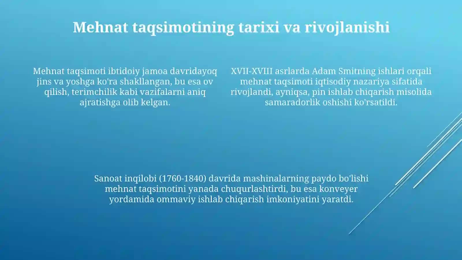 Mehnat taqsimoti 4
