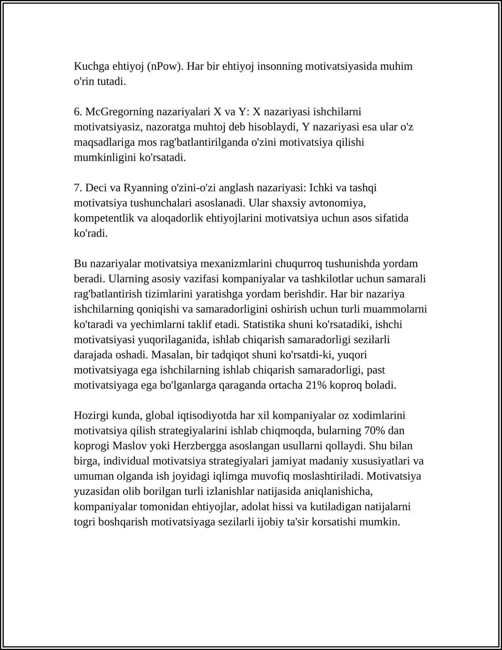 MOTIVATSIYA NAZARIYALARI 4