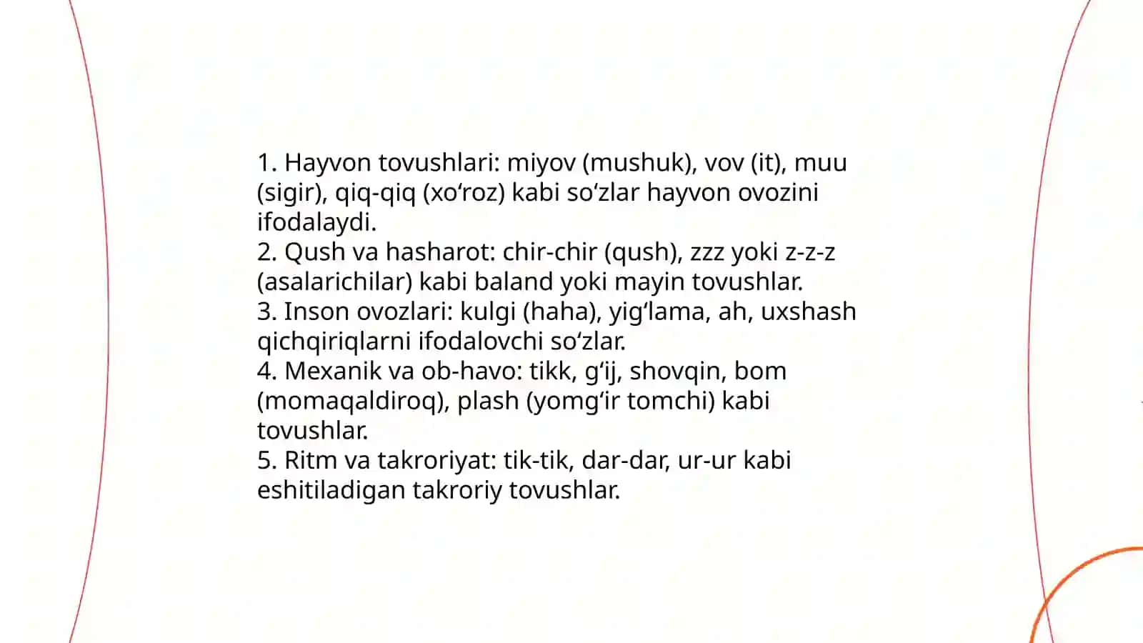 Taqlid so’zlar 4