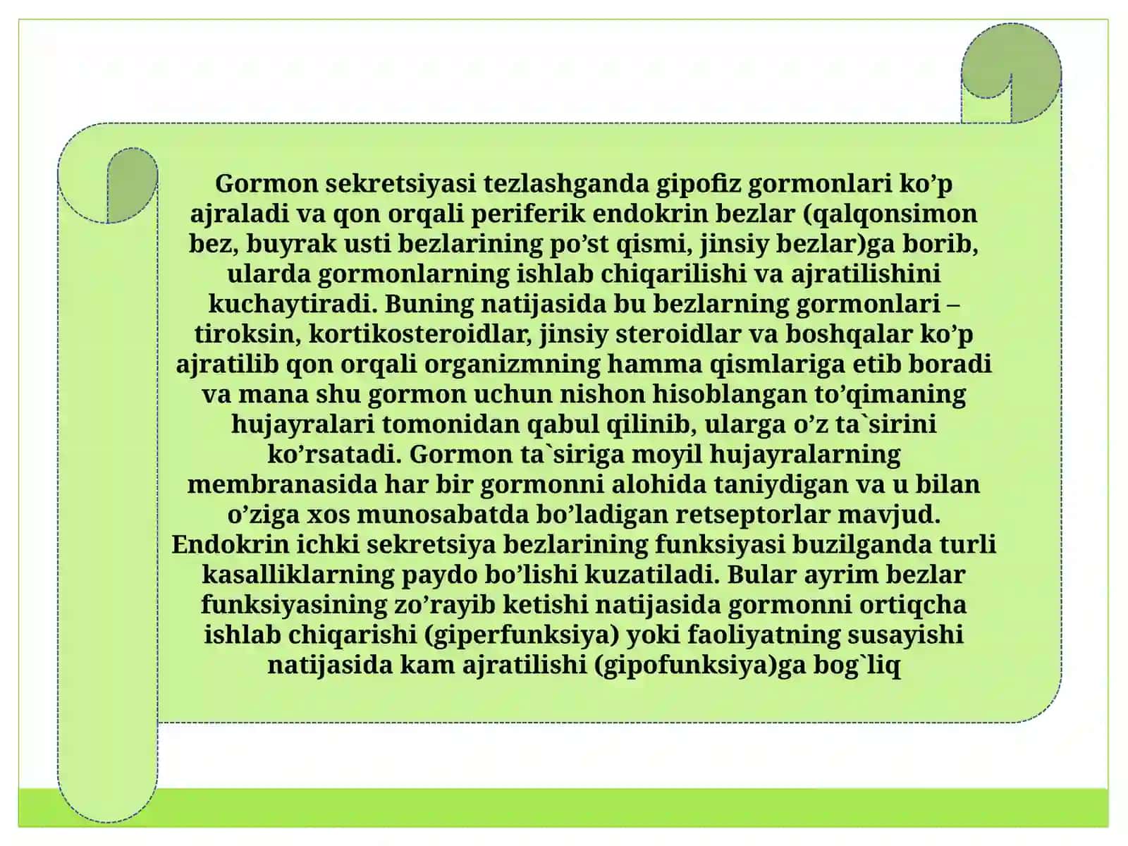 Gormonlar ularning tuzilishi va funksiyasi 4
