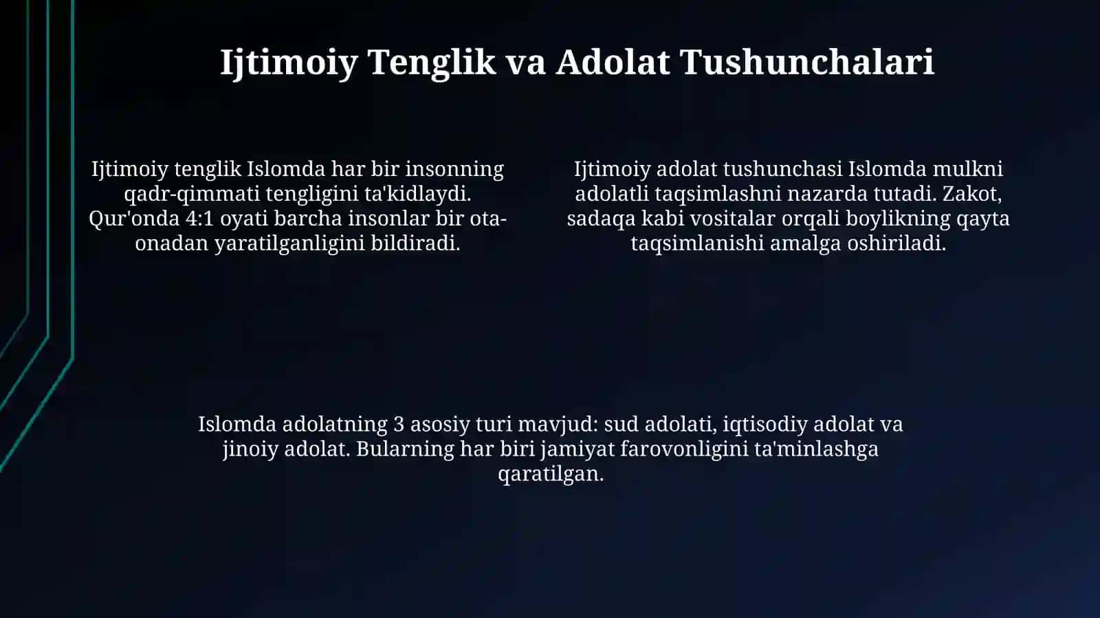 Islomda inson huquqlari va tolerantlik 4