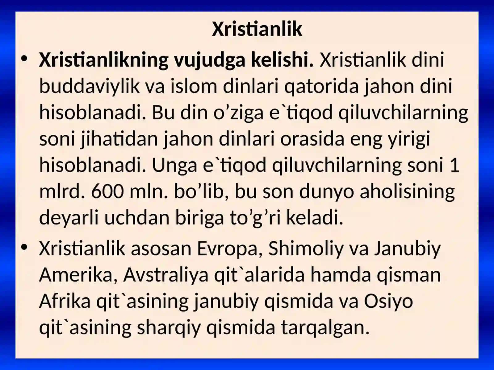 Xristianlikdinining kelib chiqishi va oqimlari 4
