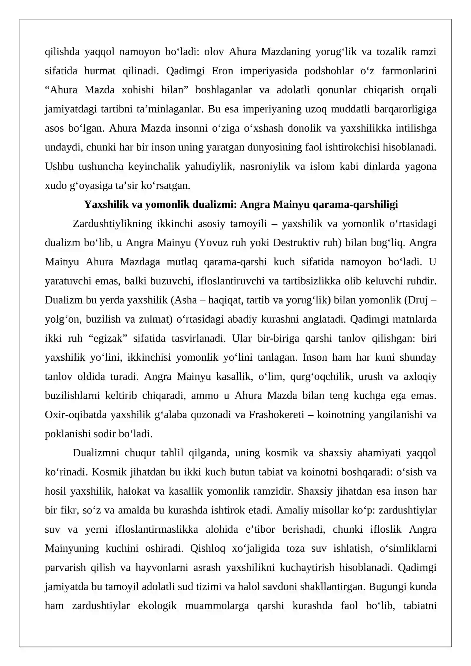 Zardushtiylikning teologik tizimi va diniy marosimlari 4