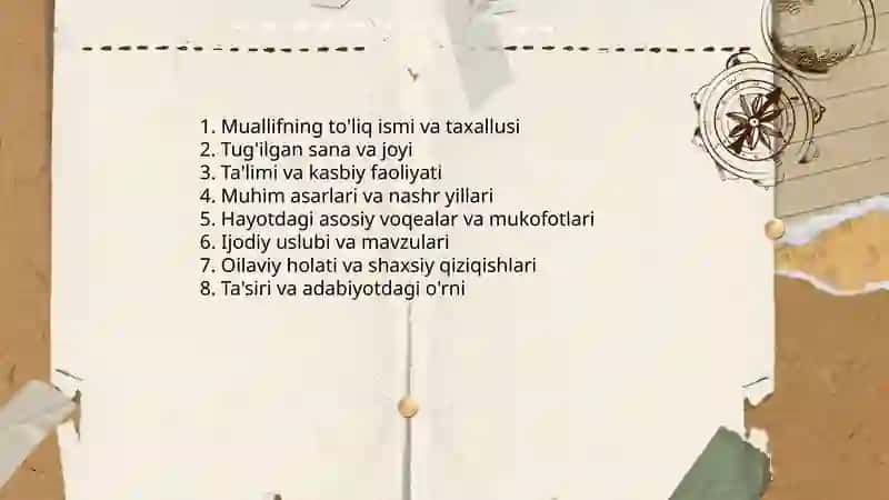 Shu kitob asosida slayd tayyorlab ber 4