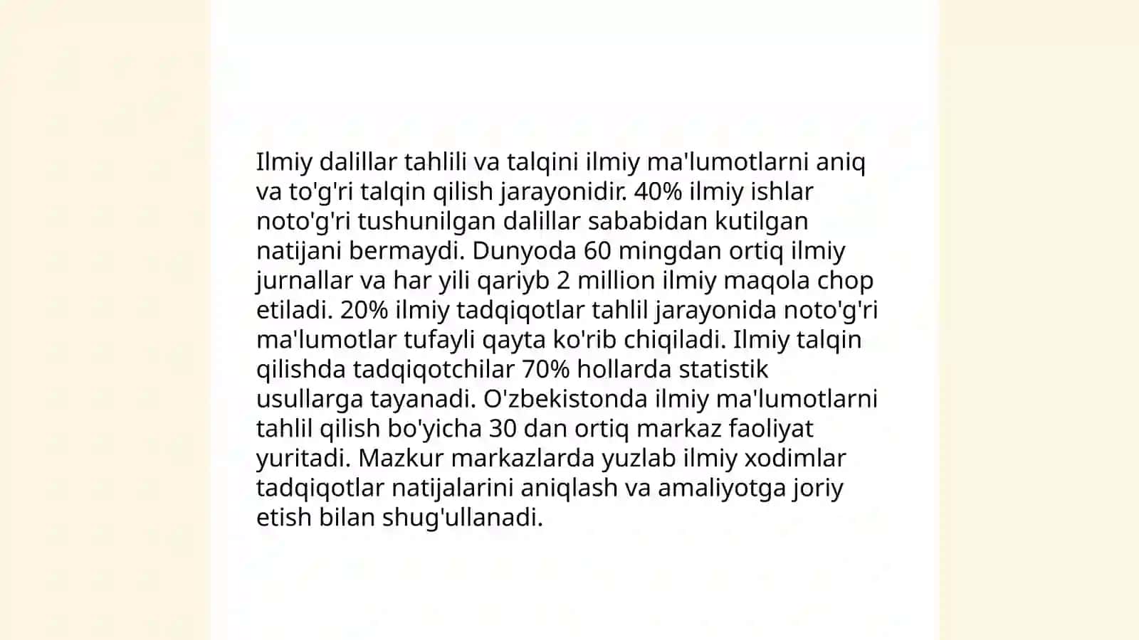 Ilmiy matnda dalillar obyektlar jarayonlar va hikoyalarni berilishi 4