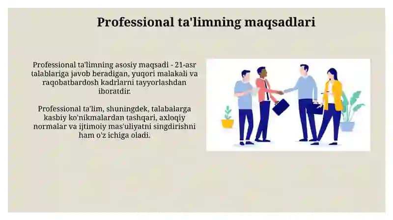 Qadriyatlar va professional ta'lim 4