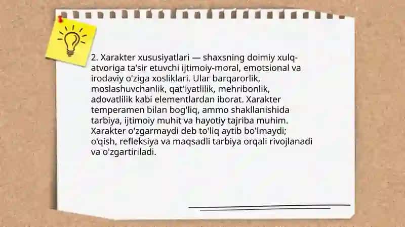 Shaxsning individual xususiyatlari 4