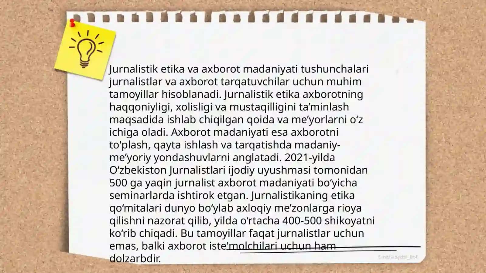 Media maydonda axborot tarqatish madaniyat 4