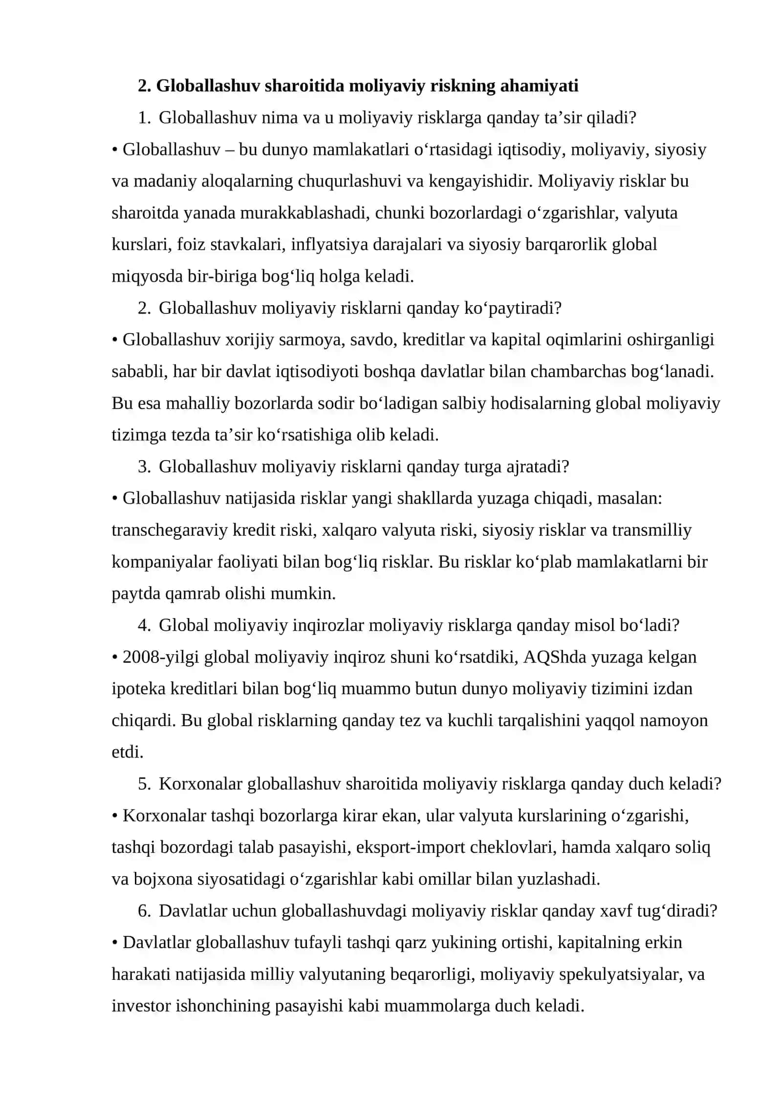 Moliyaviy risklar nazariyasi 4