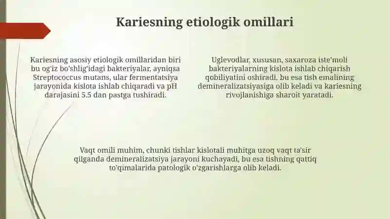 Kariesning etiologiyasi va patogeni 4